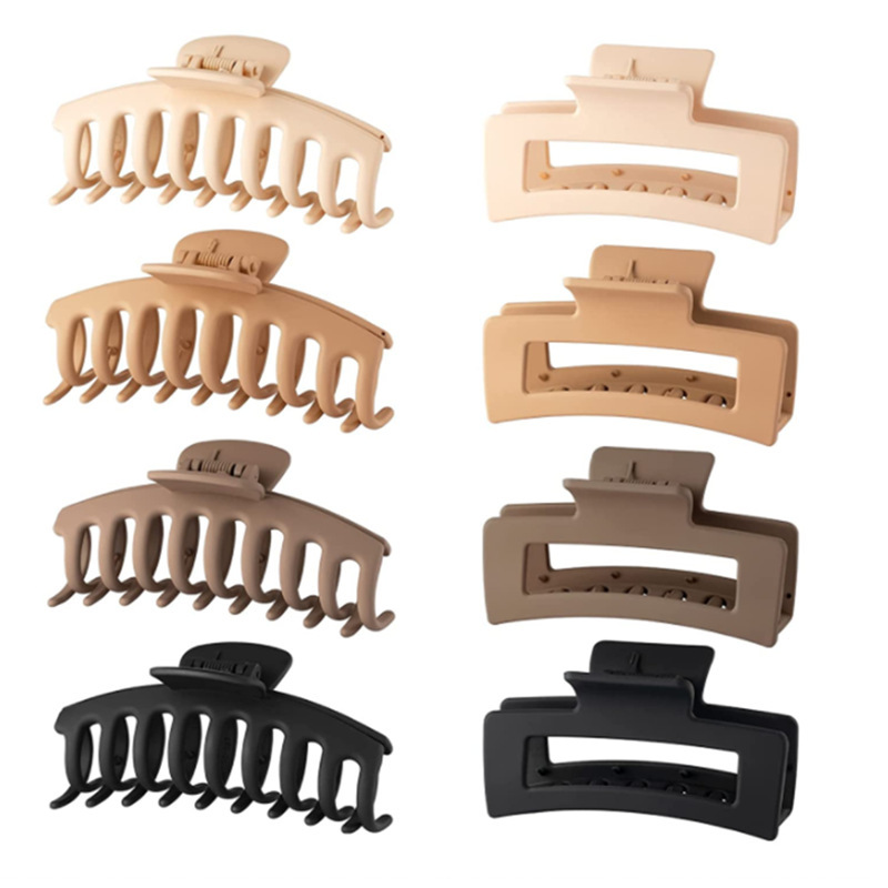 amazon hot sale cross-border large grip suit simple frosted hair clip female shark clip banana clip factory wholesale