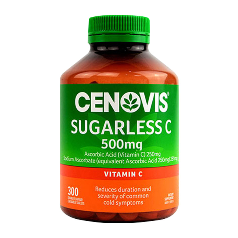 现货澳洲圣诺cenovis萃益维无糖vc片300粒 一件代发