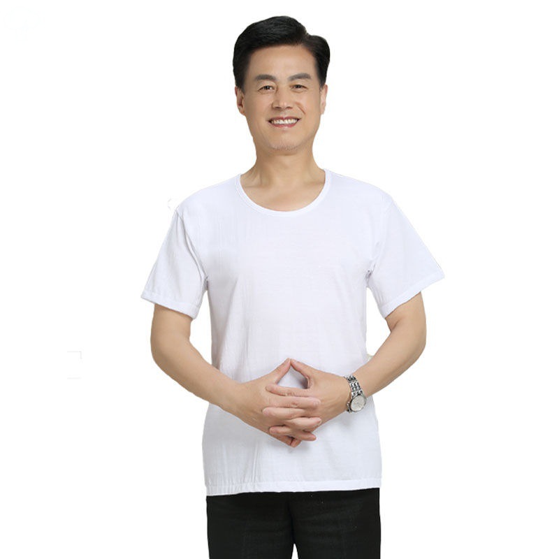 圆领夏季宽松男士老头衫