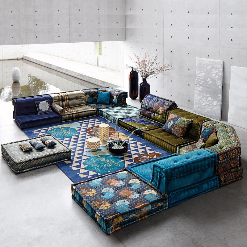 戈尔曼设计师北欧创意roche-bobois罗奇堡整体麻将沙发-阿里巴巴