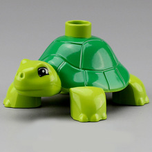 兼容乐高大颗粒积木花益智拼装人物公仔动物乌龟散装配件玩具批发
