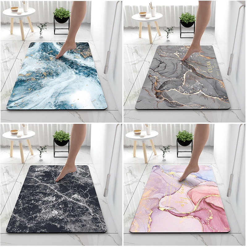 bathroom mats diatom ooze carpet non-slip toilet absorbent pads toilet quick-drying household light luxury ins foot mat