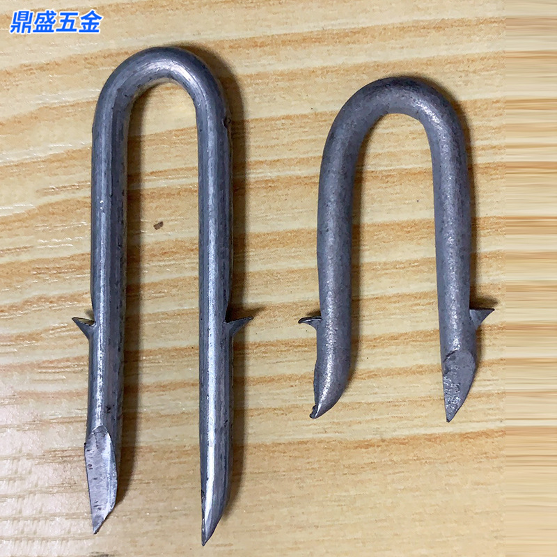 定制镀锌热镀锌u型钉用于人造草皮的固定或者建筑格栅固定地钉