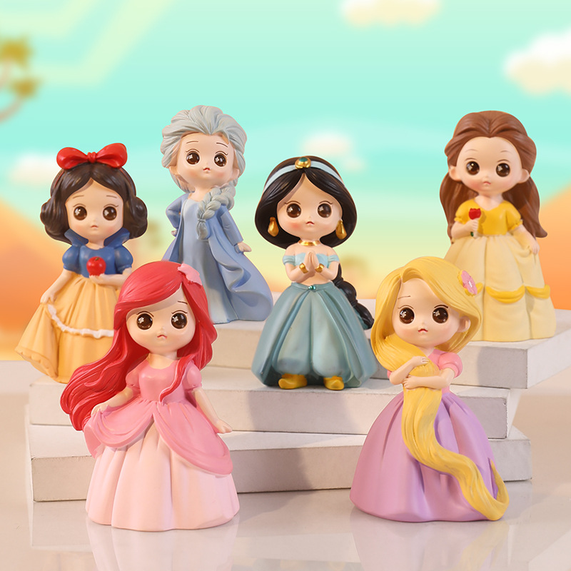 现货盗梦甜心公主卡通盲盒手办创意树脂工艺礼品摆件公仔儿童玩具