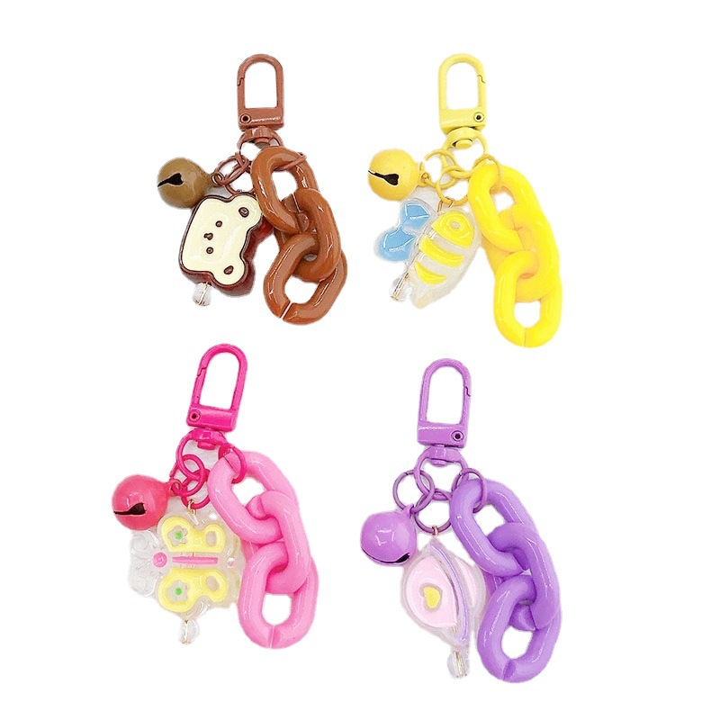 Yi Lian Ornament New Online Influencer Cute Small Animal Keychain Pendant Creative Matching School Bag Earphone Sleeves Decoration