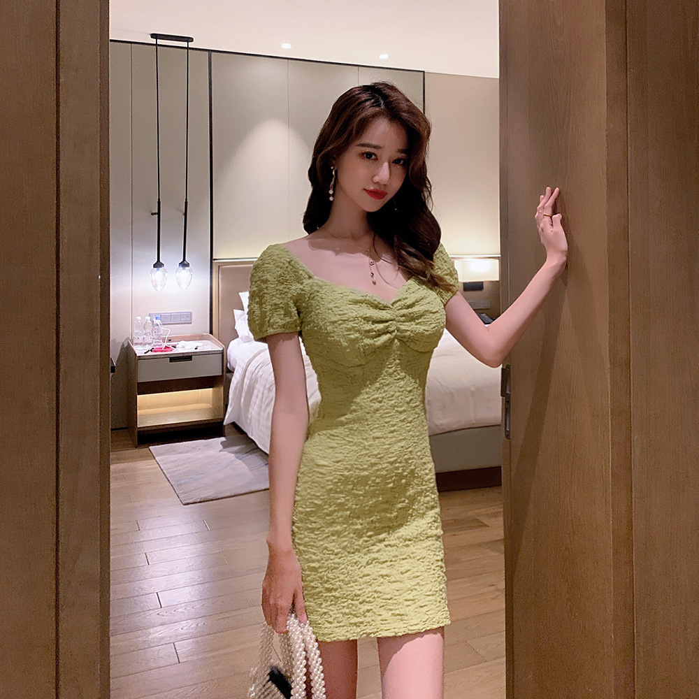 直播女主播衣服夜店女装夜场低胸性感短裙连衣气质修身裙子连衣裙