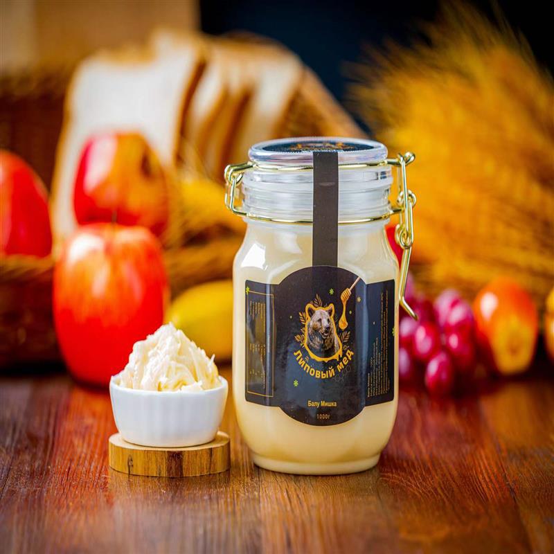 俄罗斯蜂蜜罐装无糖天然纯正野生椴树蜜家庭装新年礼盒装送礼500g