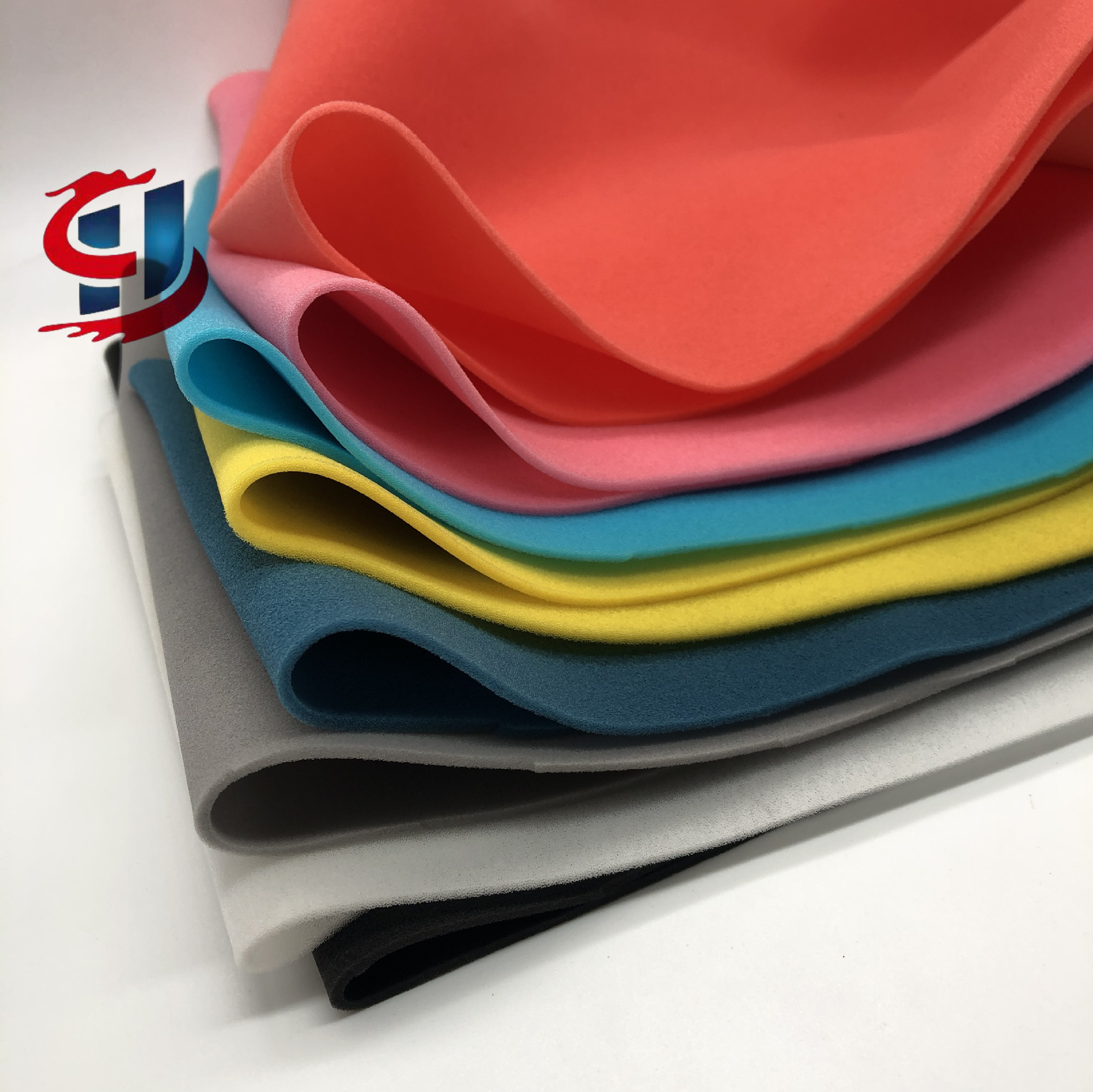 彩色海绵复合布口罩海绵片材衣服内衬海绵片高密度聚氨酯水洗pu绵