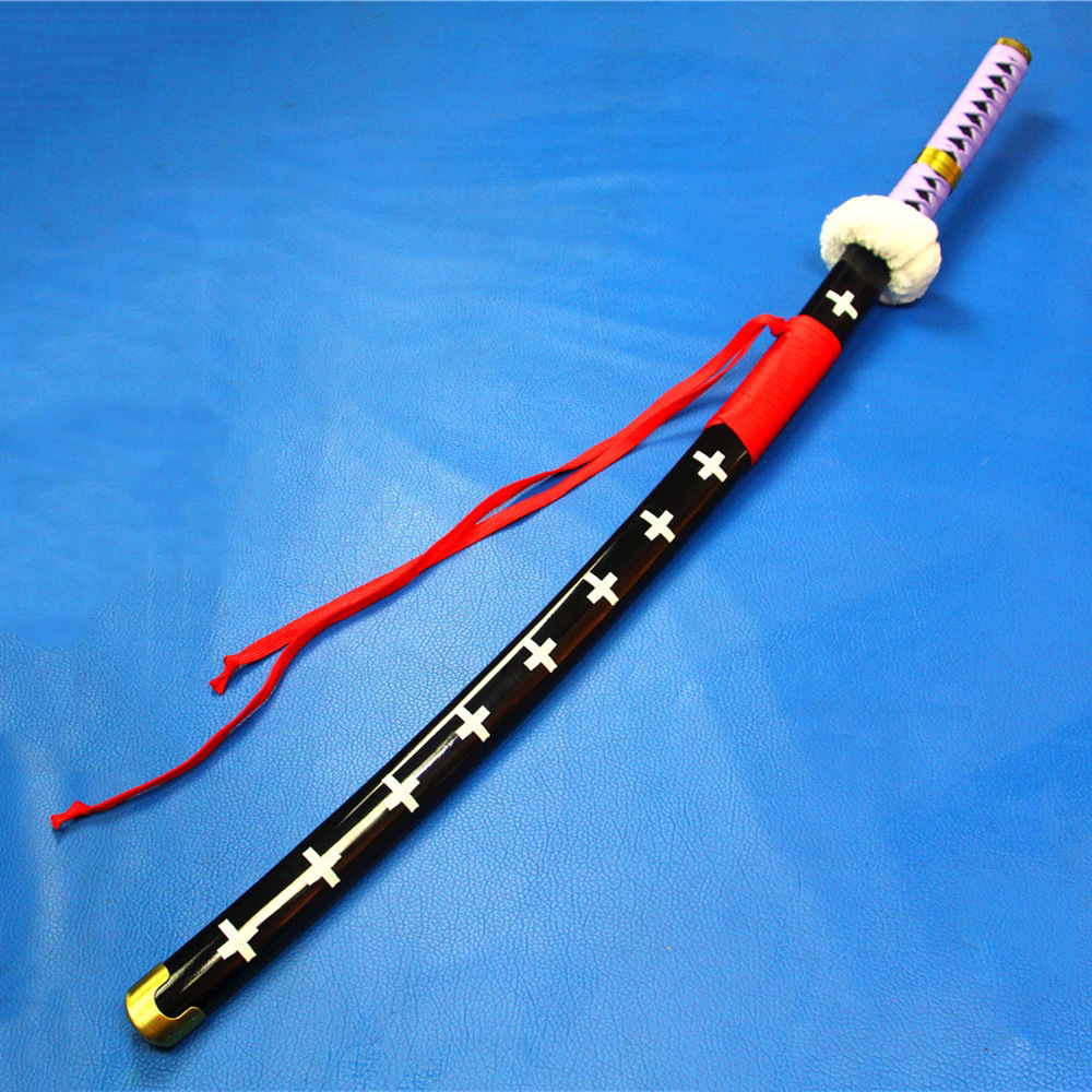 cosplay刀剑武器道具太刀动漫海贼王紫医生木刀罗的刀鬼哭未开刃