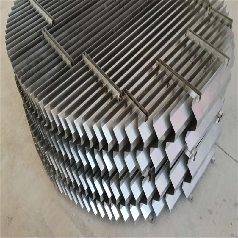 不锈钢折流板除雾器s型包边立式带边框套筒卡槽固定片厚片距定制