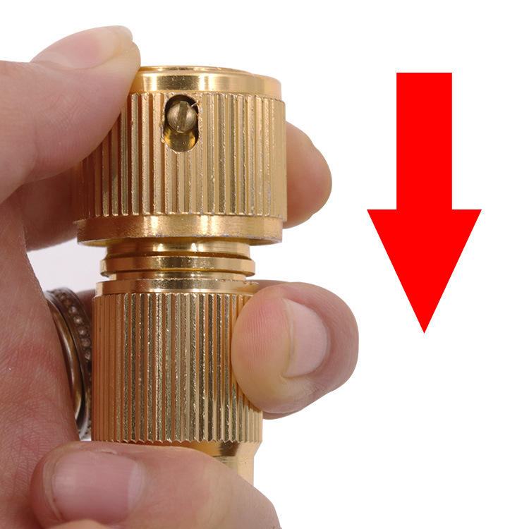 铝合金镀铜伸缩管分体快接头洗车高压水枪水龙头快速接头厂价批发