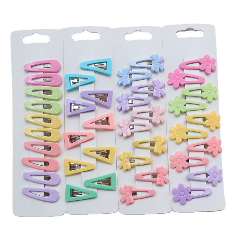 10 Korean Style Children's Hairpin Headdress Baby Hair Clip for Broken Hair Little Girl Hair Accessories Girl BB Clip Cute Hair Clip