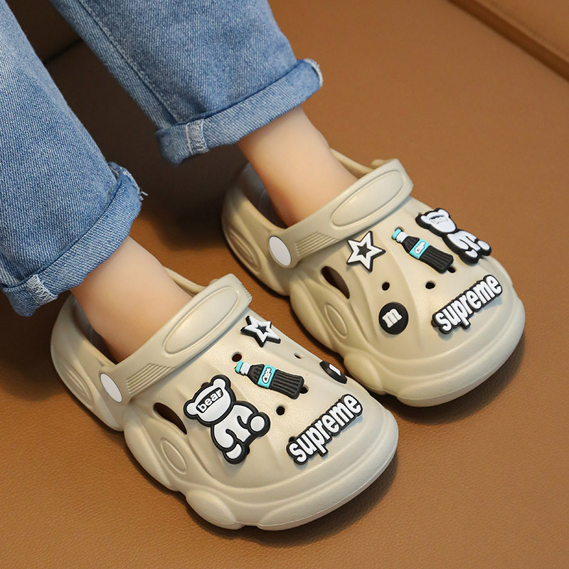 新款eva亲子防滑卡通儿童洞洞鞋拖鞋女童居家室内外男孩凉拖鞋