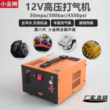 车载12V电动高压打气机30mpa家用压缩气泵户外潜水呼吸泵4500psi