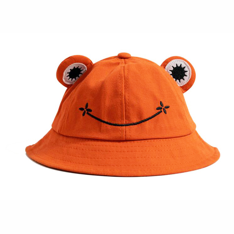 Spring and Summer New Parent-Child Cute Frog Bucket Hat Korean Fashion Children Bucket Hat Women's Fashion Sun Protection Sun Hat