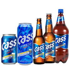 韩国原装进口凯狮啤酒CASS原味瓶装炸鸡海特烤肉啤酒330ml*24瓶装