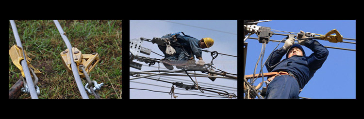 绝缘导线卡线器鬼爪卡线钳移动光缆卡头钢丝绳紧线器电缆卡紧器