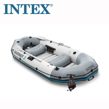 跨境INTEX68373专业水手三人船组充气船皮划艇钓鱼船橡皮艇夹网