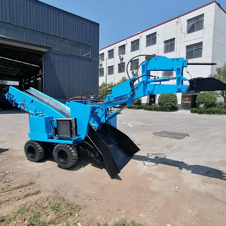 小型滑移扒装机 矿山井下扒渣机 折叠款易转弯 宏图厂家发货