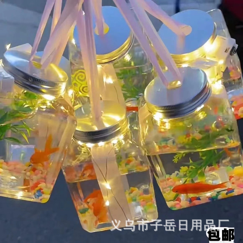 2023 New Project Online Red Can Fish Stall Park Square Night Market Hot Sale Hot Luminous Small Goldfish Manufacturer