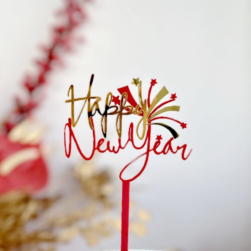 Copyright 2024 New Year Acrylic Cake Decoration Factory Happy New Year Acrylic Cake Plug-in Inserts