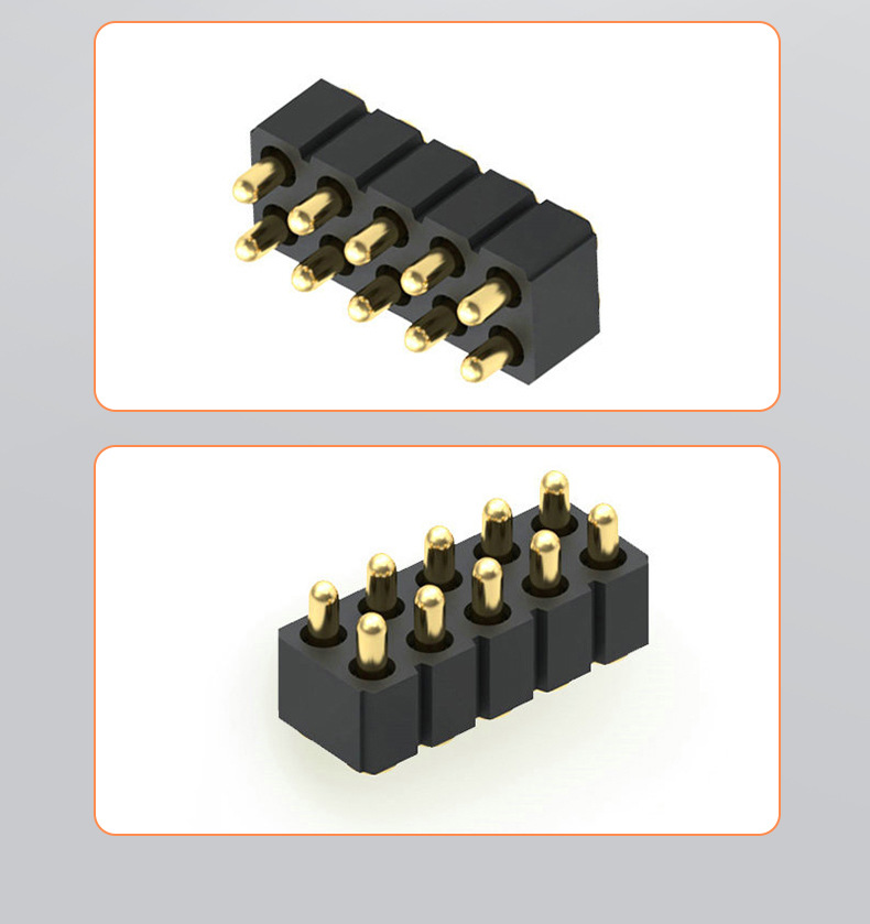 pogopin连接器弹簧顶针定制公座母座弹针充电天线顶针测试探针