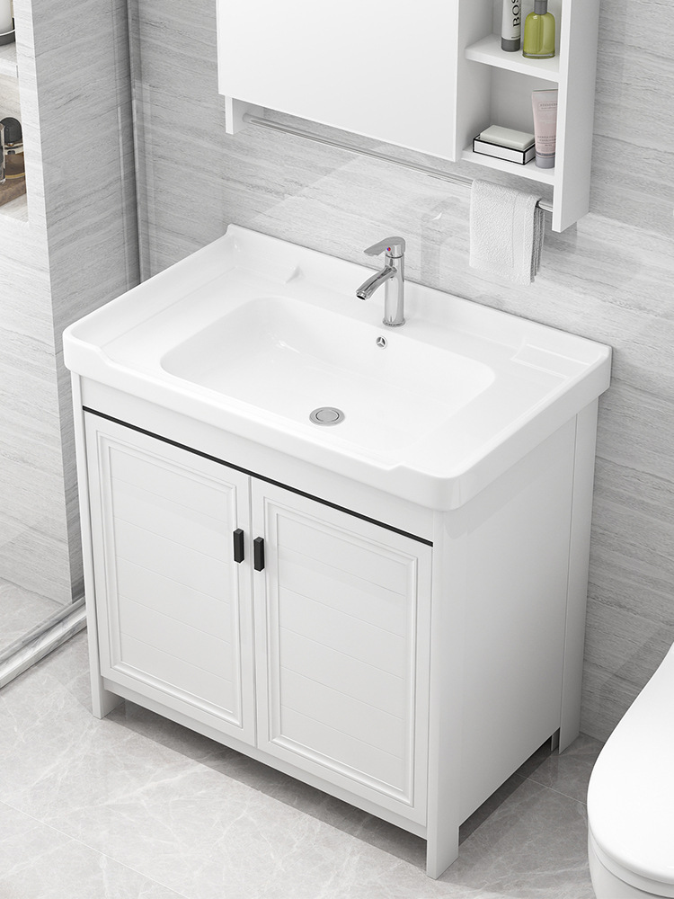 工厂落地式洗手盆浴室柜组合现代简约洗手台盆卫生间洗漱台一体洗