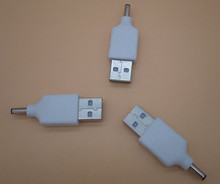 注塑 USB2.0转接头 USB2.0公转DC3511转接头 全检 黑白色