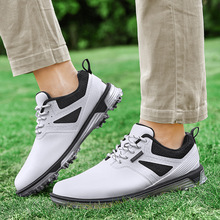 新款带钉高尔夫球鞋专业高尔夫8订训练运动高尔夫球鞋大码40-47