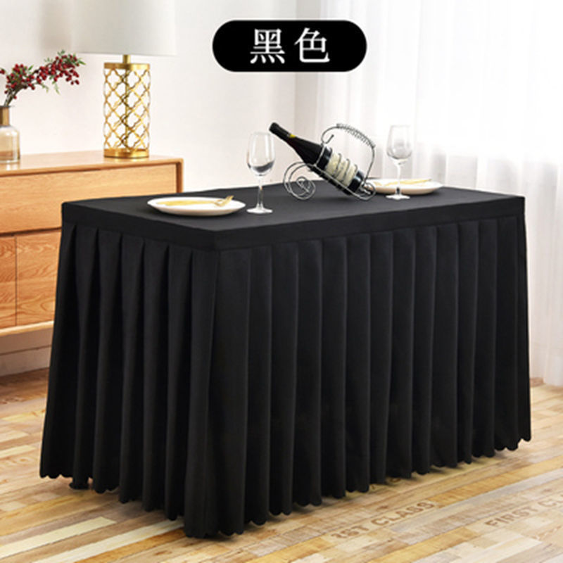 Hotel Conference Tablecloth Tablecloth Rectangular Business Table Skirt Office Long Table Cover Table Cover Exhibition Activity Table Skirt