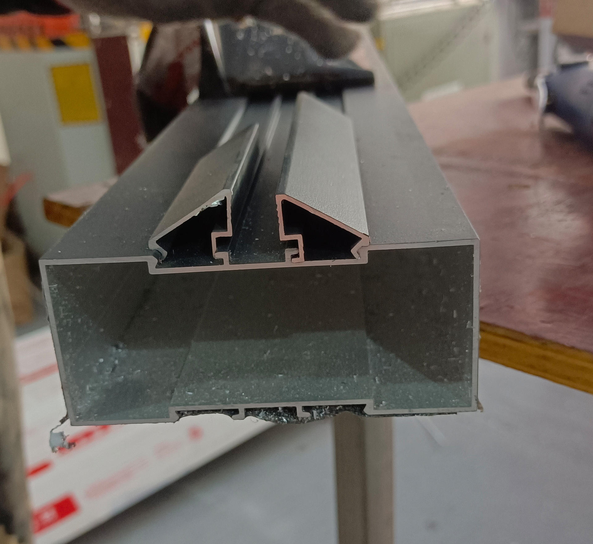 广东凤铝铝材 室内固定窗 办公室采光窗 隔断 用铝合金窗框