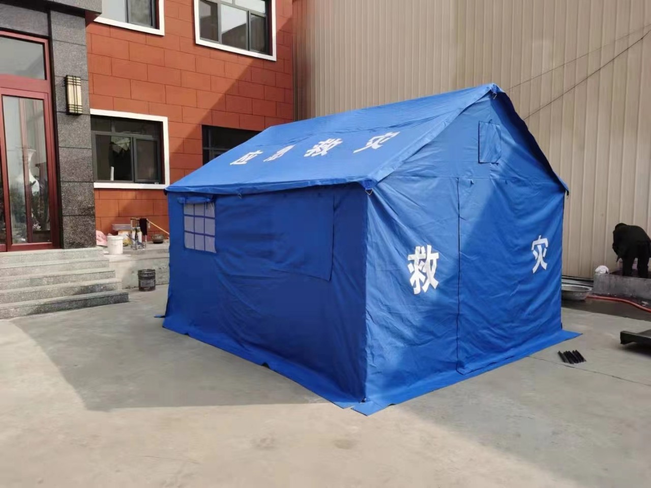民政救灾帐篷安装顺序图片