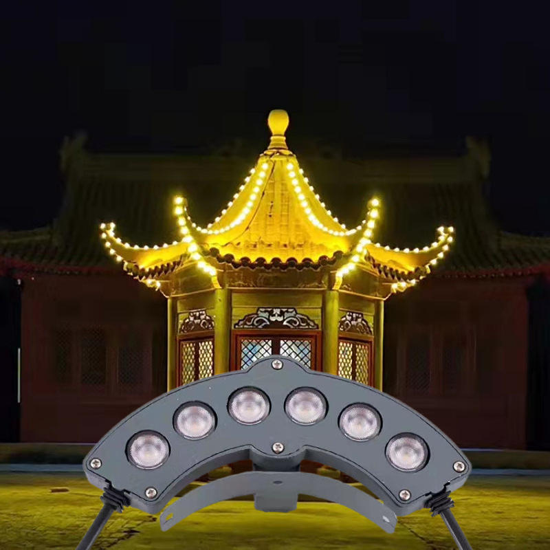 led6w瓦楞灯古建筑景观灯牌坊凉亭瓦灯户外220v瓦片灯厂家价格