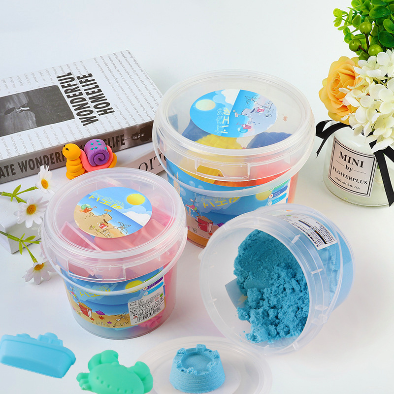 DIY Educational Toys Barrel Set with Mold Space Sands of Mars Magic Sand Moon Sand in Stock Wholesale