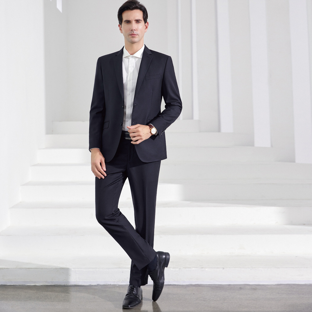 【高支羊毛】西装套装男职业装 销售银行保险公务员企业团购正装