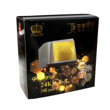 厂家现货供应4.33cm小纯金箔 化妆品金箔箔纸装饰 98%真金箔纸