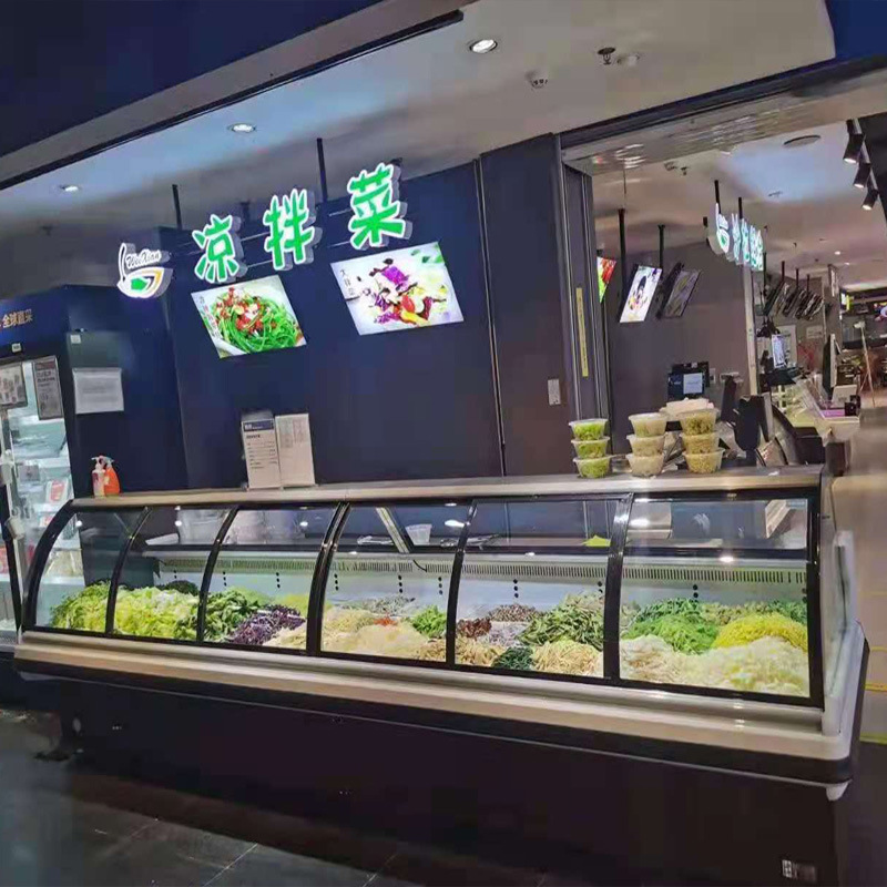 商用熟食柜 餐厅超市用鸭脖卤肉凉菜展示柜 熟食保鲜柜可定制