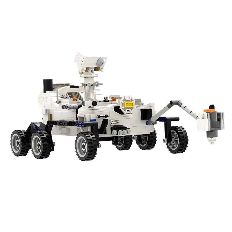 moc兼容乐高积木拼装套装 mars毅力号 航天系列nasa火星车探测器