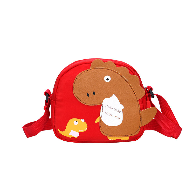 Children's Bag Cartoon Korean Little Dinosaur Shoulder Bag Cute Boys and Girls Fashionable Stylish Cartoon Crossbody Small Bag