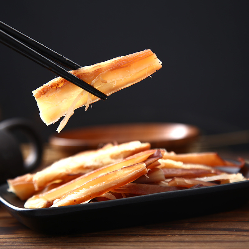 小包装烤鱼片鱿鱼条吮指鳕鱼片吮指鱿鱼柳即食上九品零食大连特产