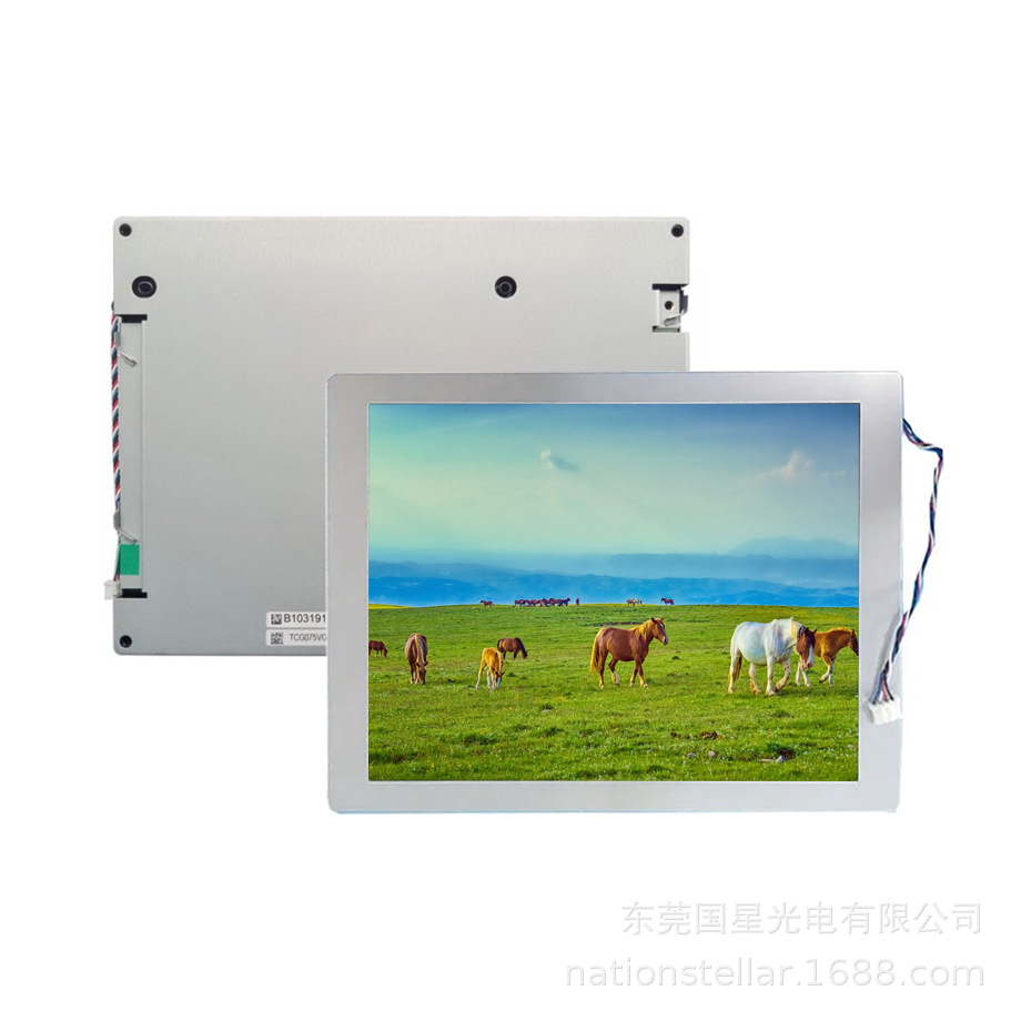 7.5英寸TCG075VGLEAANN-GN00-S宽温镜面翻转显示工业用TN液晶屏