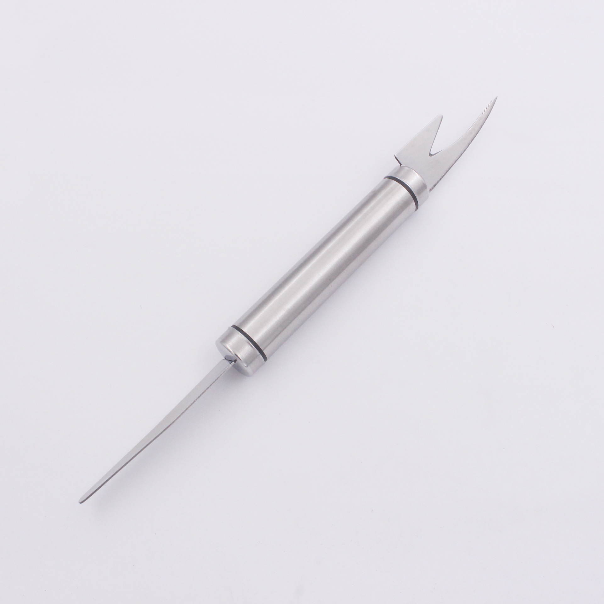 批发家用双头不锈钢通肠刀去虾线刀剥虾器厨房鱼鳞刨剔鸭肠工具