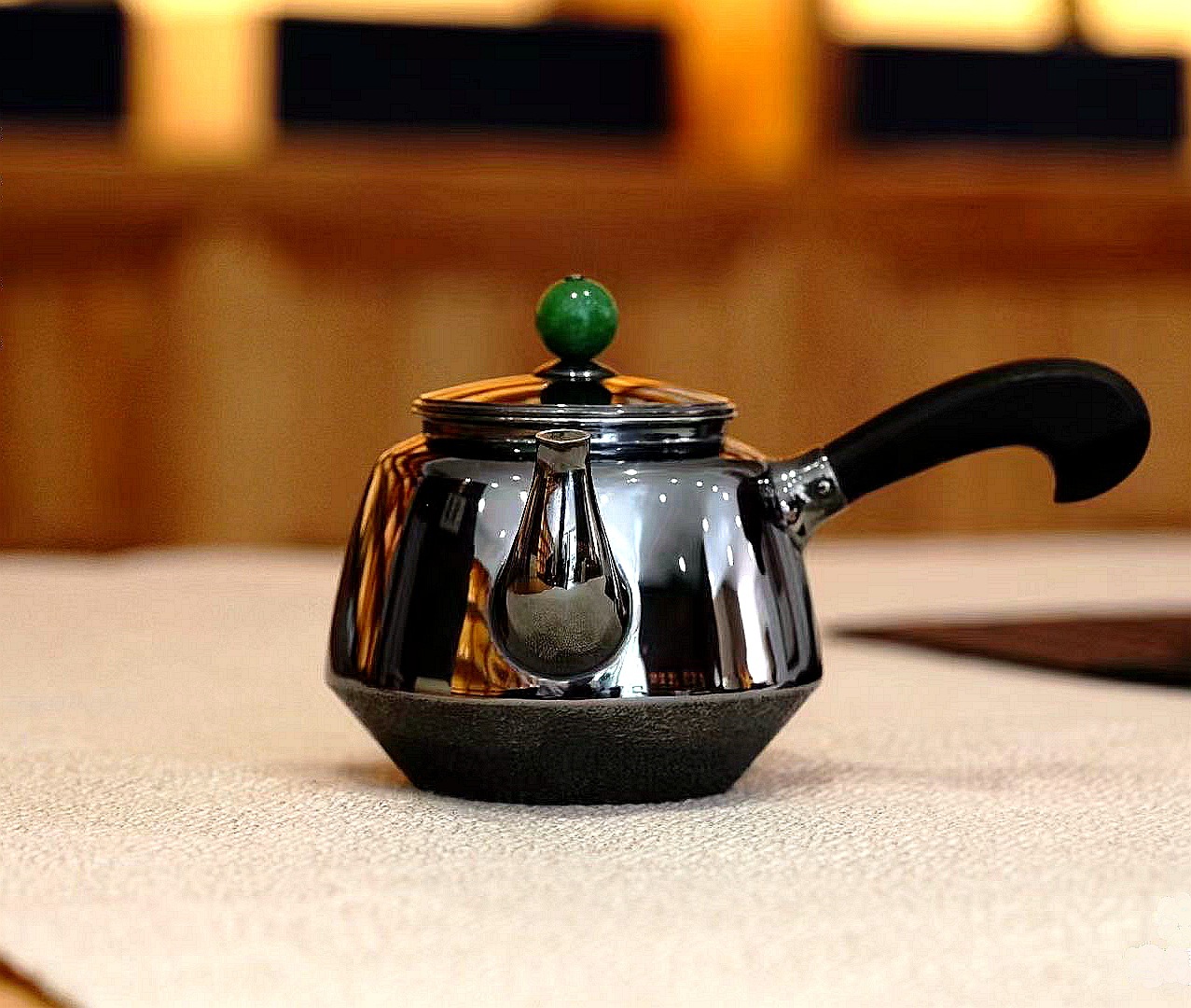 大理银壶小号日式侧把急须壶999足银小泡壶功夫茶具泡茶壶 批发