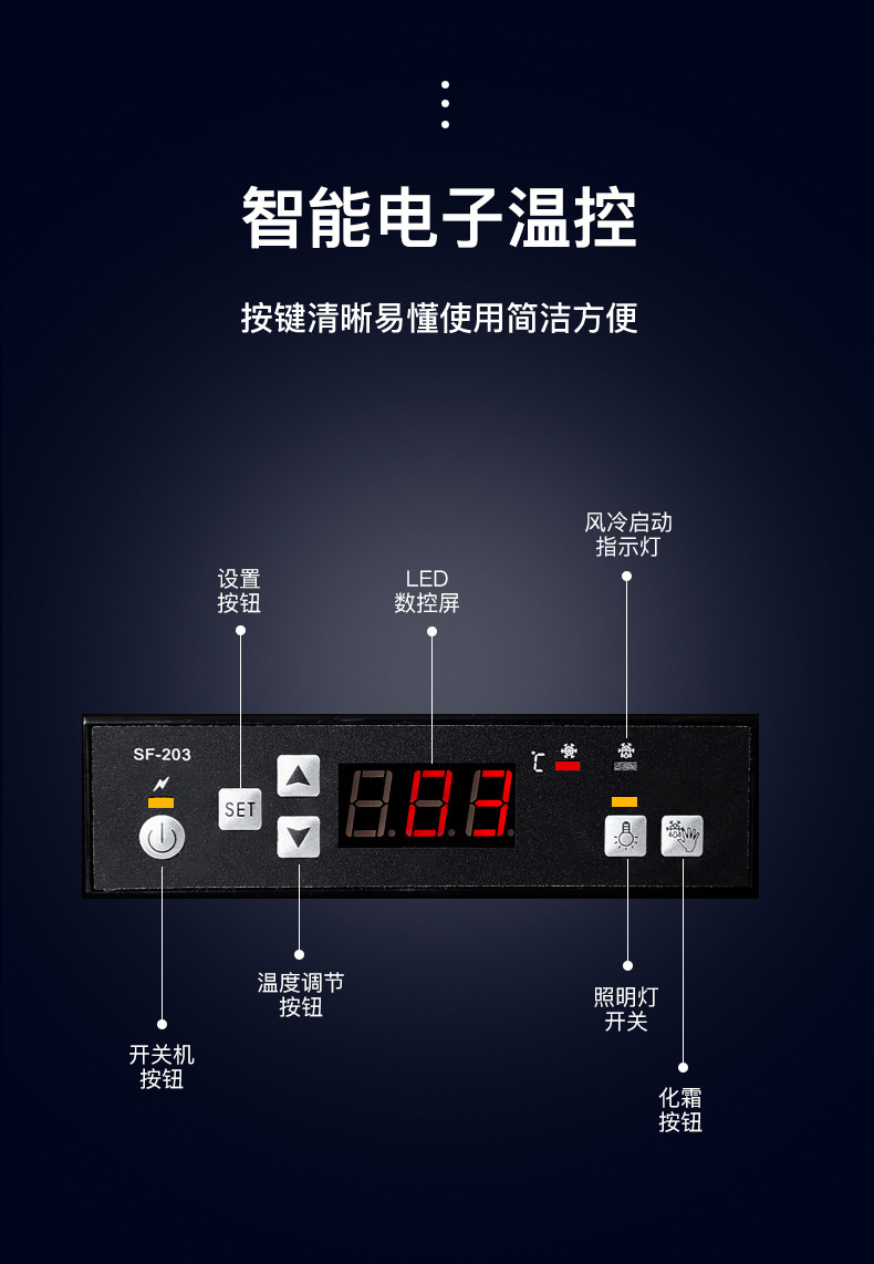 琸雪赛冷藏柜酒吧啤酒冷藏展示柜超市三门冷柜便利店冰柜商用冰箱
