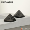 天然水晶黑曜石孔雀眼金字塔居家风水手工雕刻桌面摆件雕刻工艺品|ms 天然水晶黑曜石孔雀眼金字塔居家风水手工雕刻桌面摆件雕刻工艺品|ms