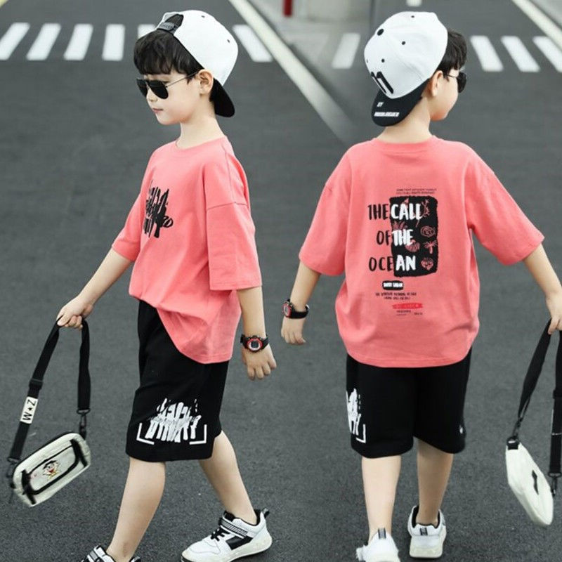 男童夏装套装儿童8运动9夏季10短袖11大童男装12岁15夏天13两件套儿童