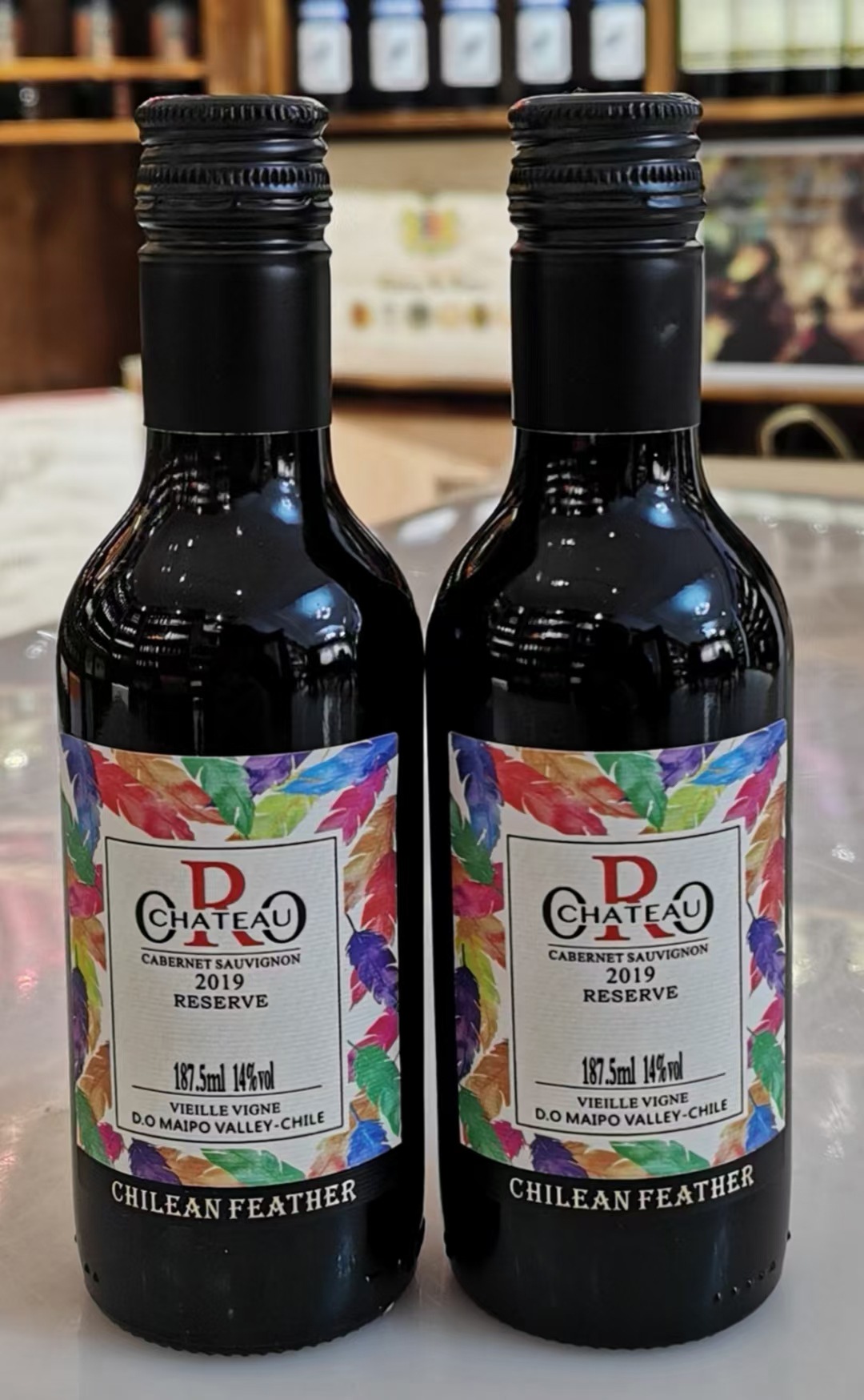 智利原瓶进口小瓶红酒赤霞珠干红网红迷你小支红酒伴手礼盒187ml