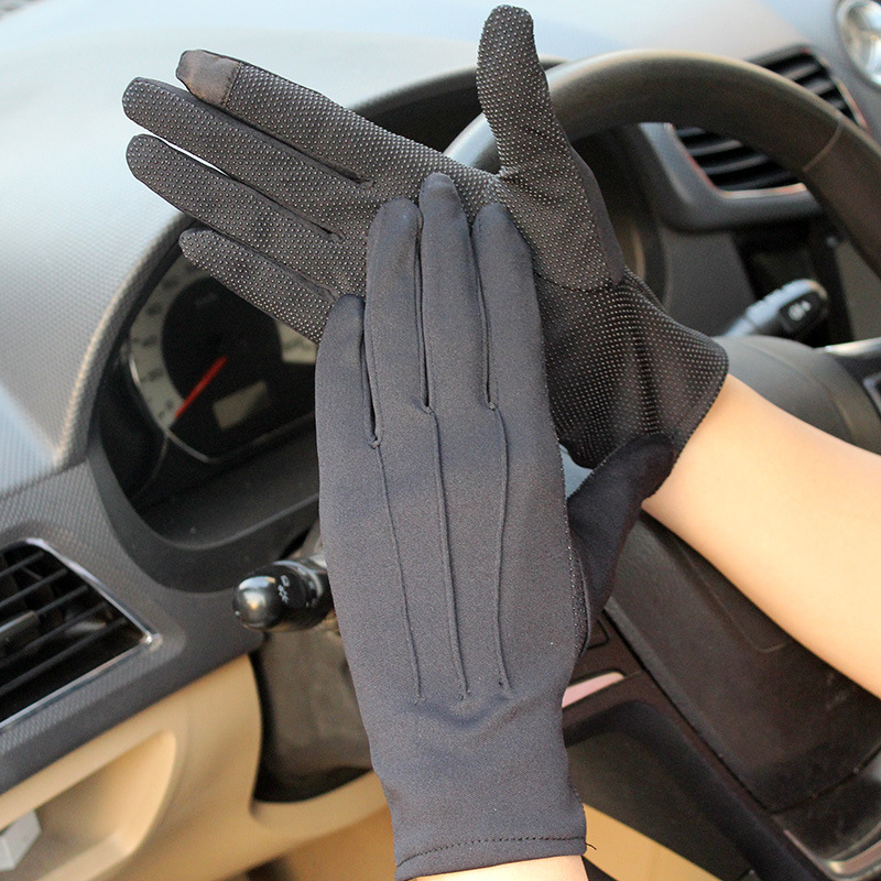 代驾白手套男女出租开车触屏三筋防滑驾驶礼仪司机透气手套薄