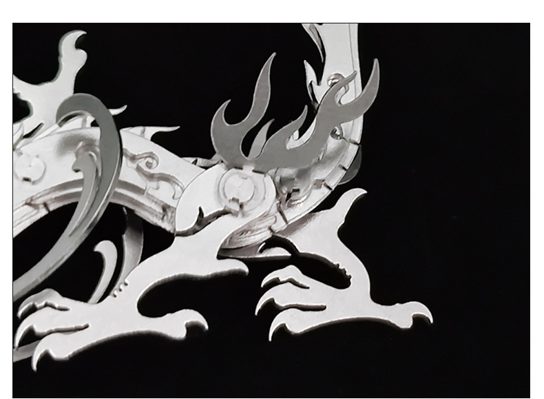 钢魔兽生肖龙中国龙厂家直供模型机械组装手工不锈钢拼装拼图玩具