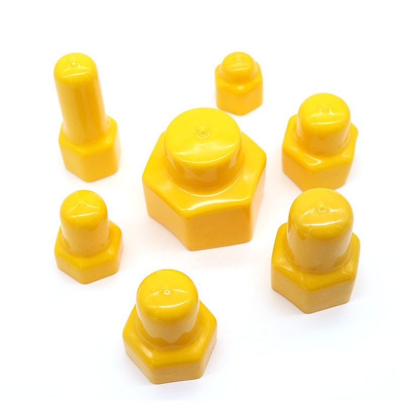 pvc六角螺纹螺栓螺丝螺母保护套防尘帽